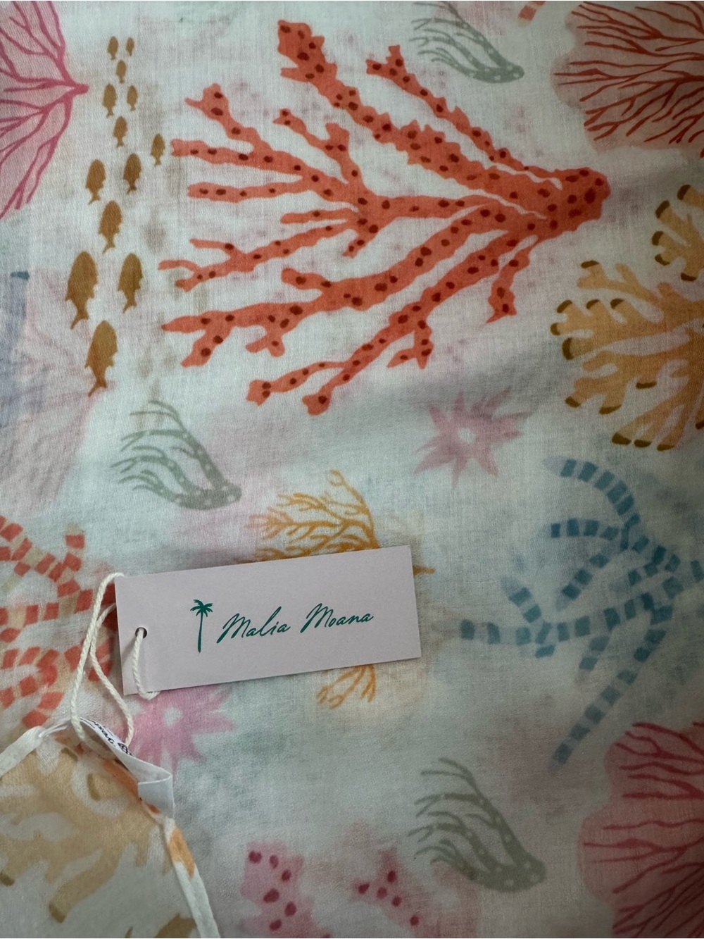 Coral Reef Print Scarf/Pareo